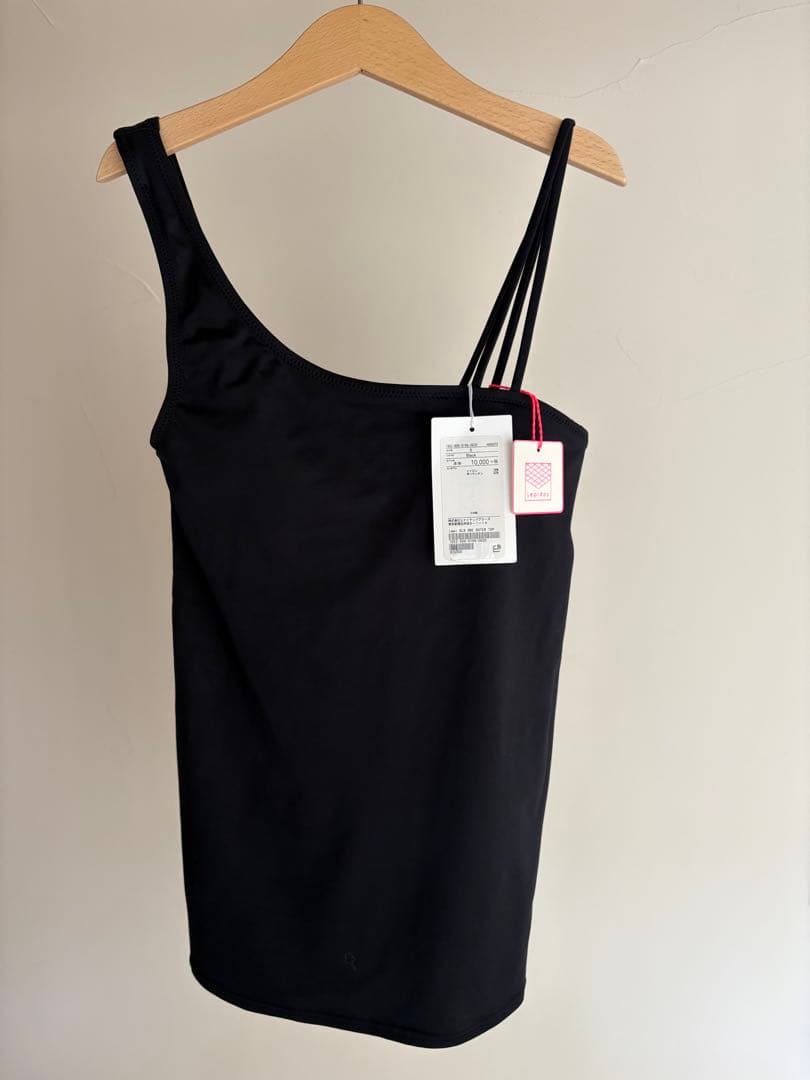 新品未使用【Lepidos 】黒　ワンショルダー×ダブルストラップトップ