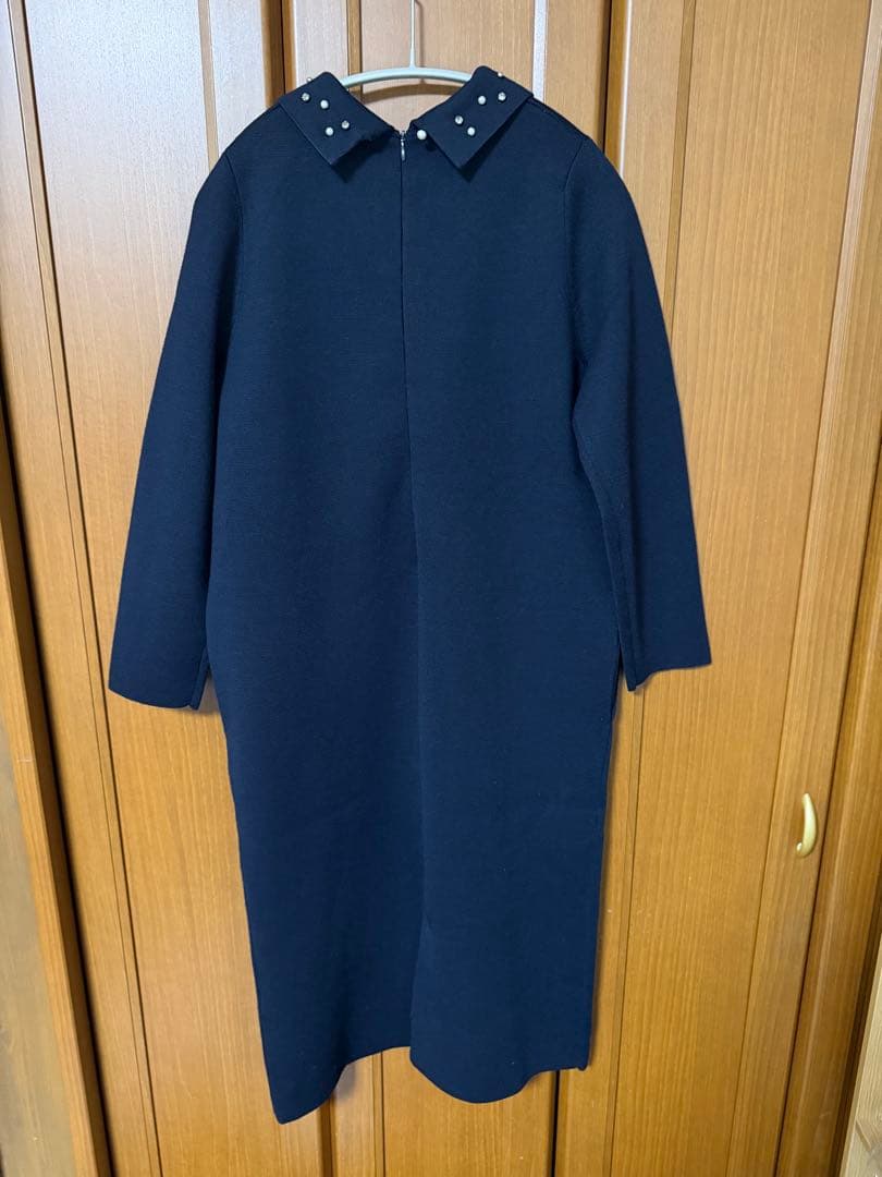 ドレステリア ビジューカラーニットワンピース ネイビー 38
