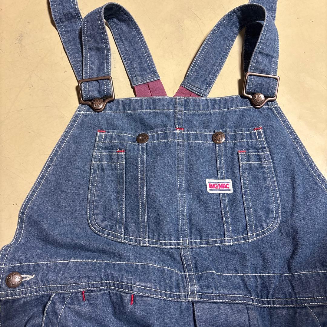 【お値下げしました】BIG MAC デニムオーバーオール　ローバック