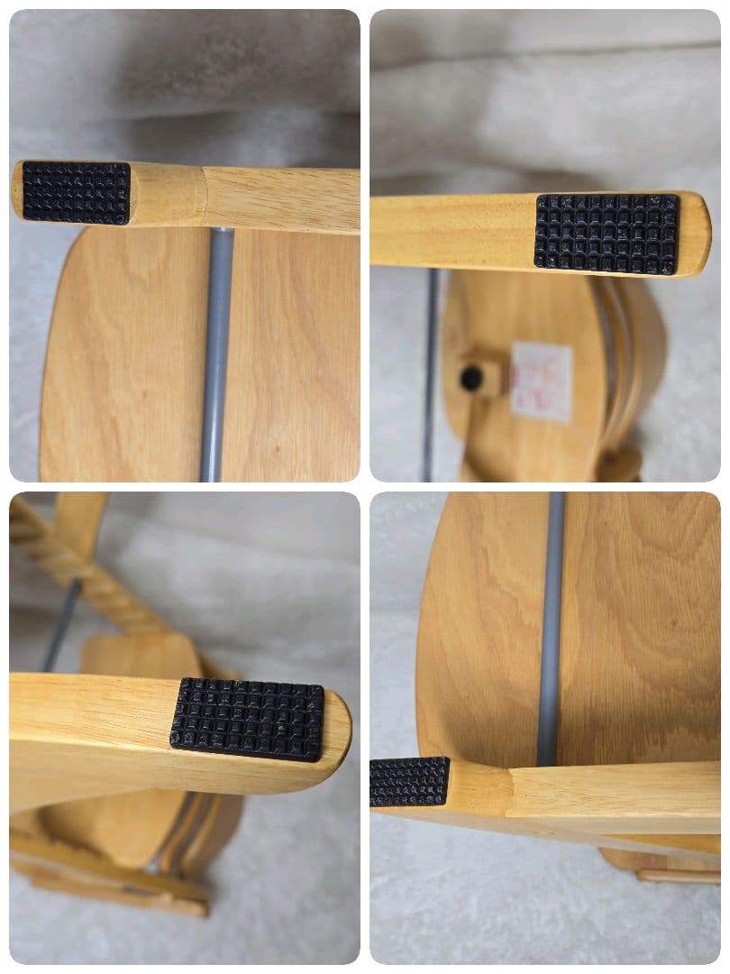 【美品】大和屋 すくすくスリムフィットチェア テーブル&ガード付ナチュラル