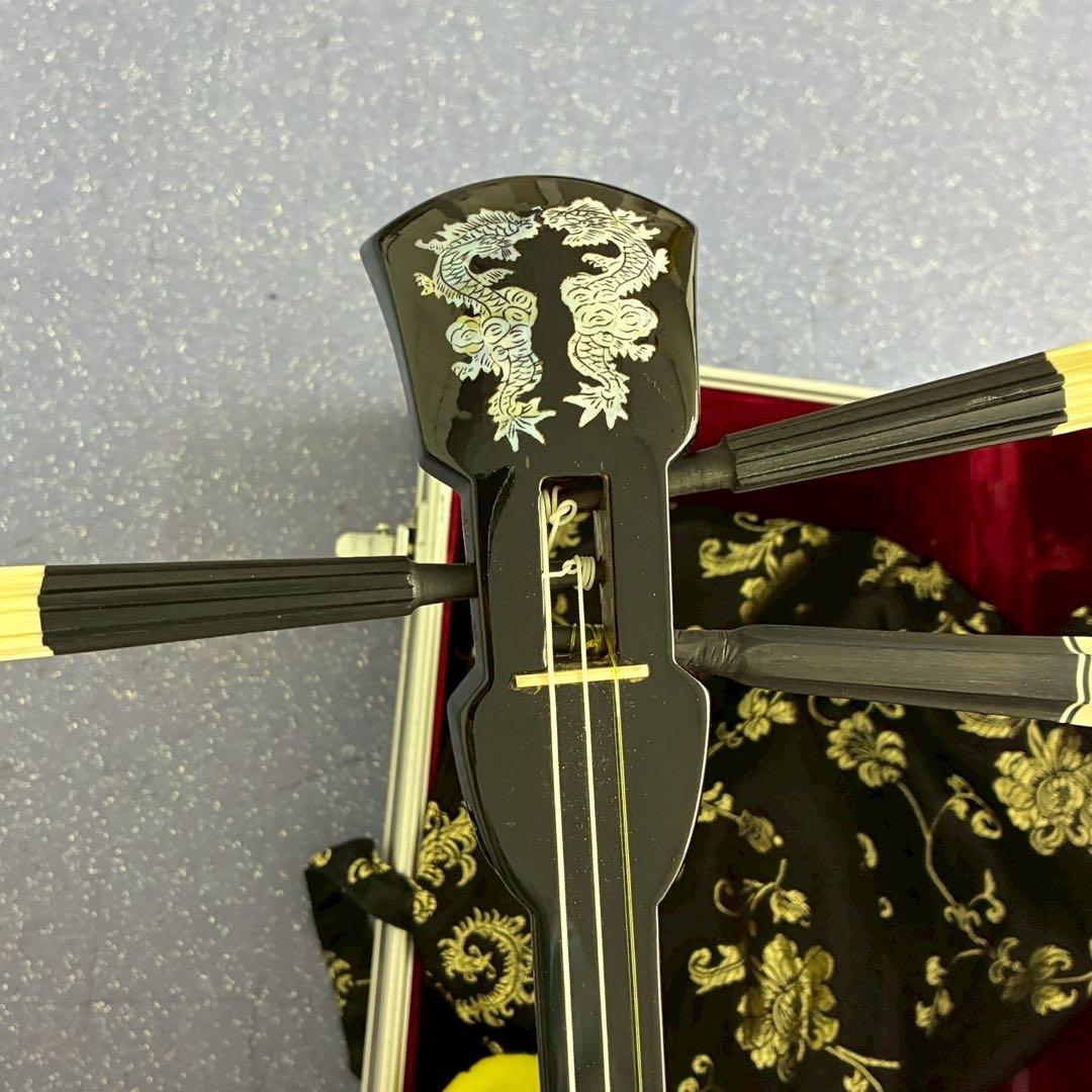 美品　沖縄 三線 本蛇皮 ハードケース