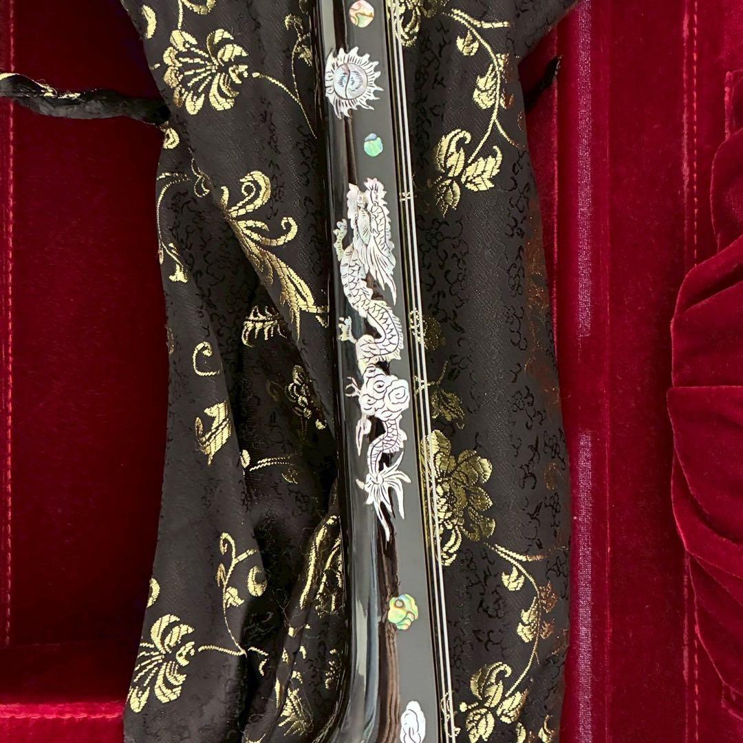 美品　沖縄 三線 本蛇皮 ハードケース