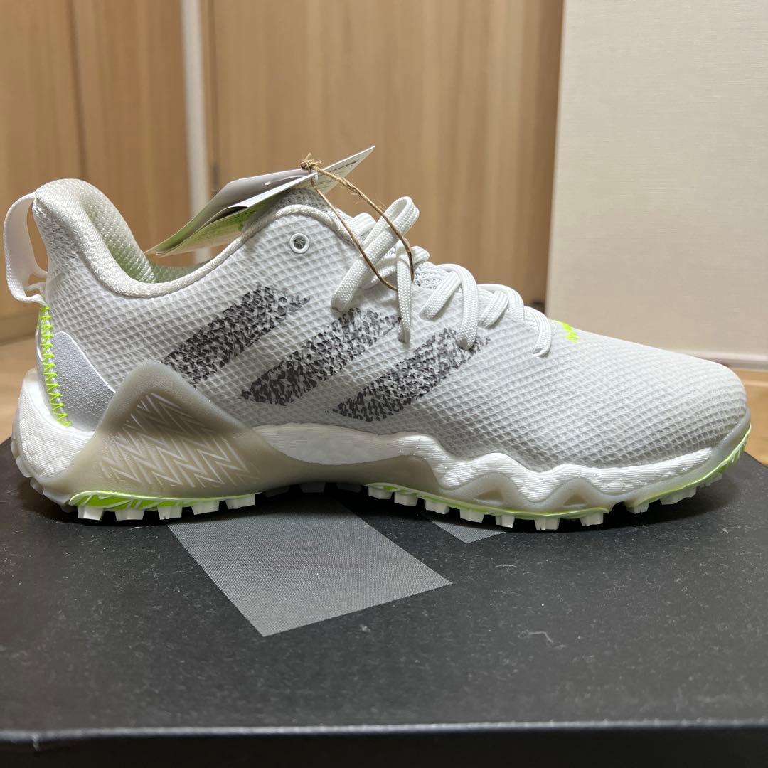 【新品未使用】adidas コードカオス ゴルフシューズホワイト/グレー/ライム