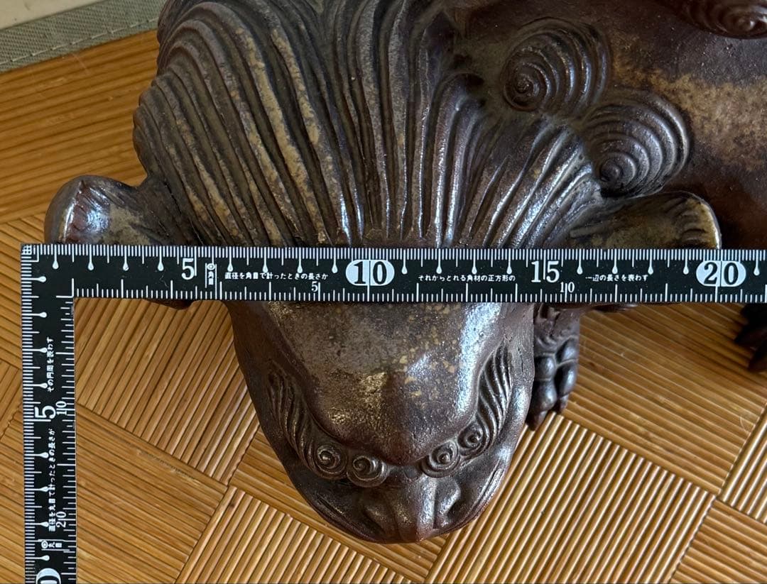 T*e様 SNT934 大型 備前焼 名工 木村長十郎友敬 獅子　唐獅子 狛犬