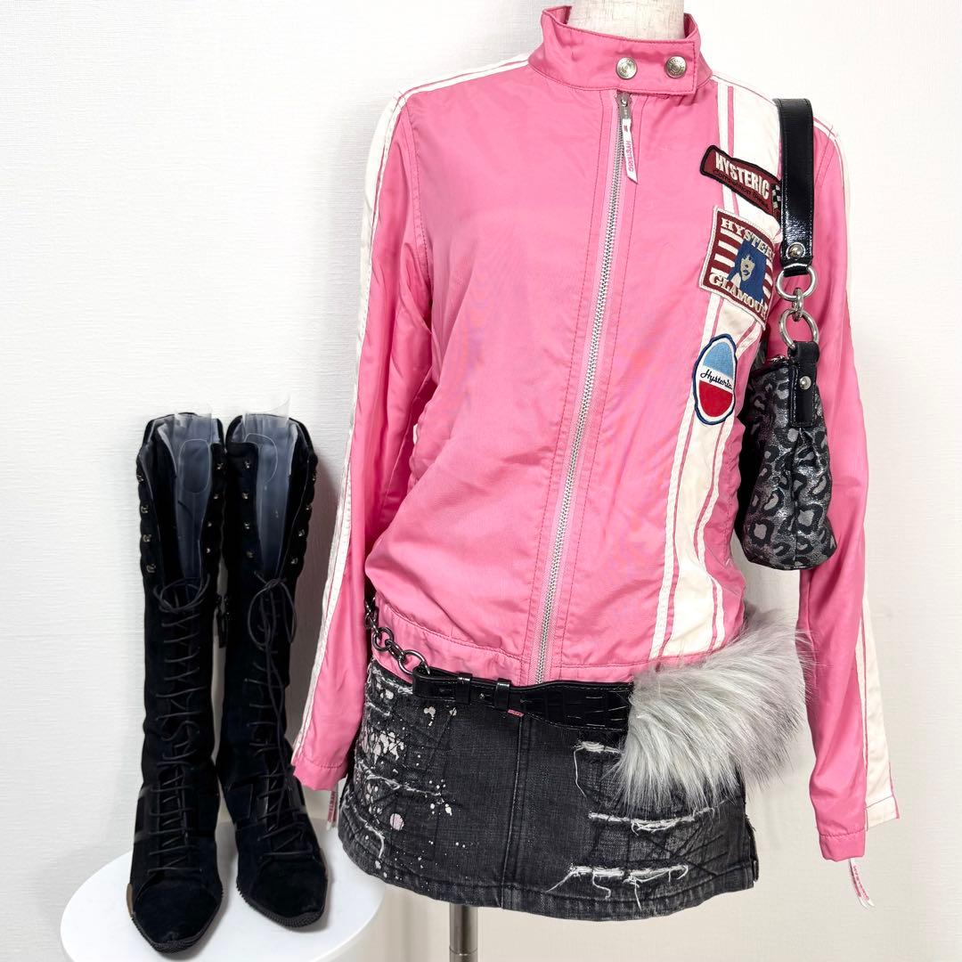 【ramu】00s HYSTERIC GLAMOUR ワッペン ジャケット