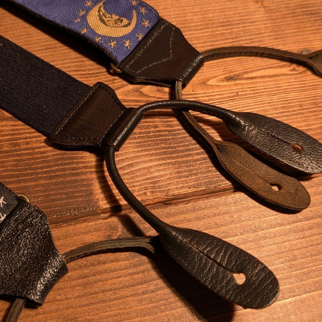 【極美品】PAUL STUART サスペンダー 本革 アルバートサーストン製