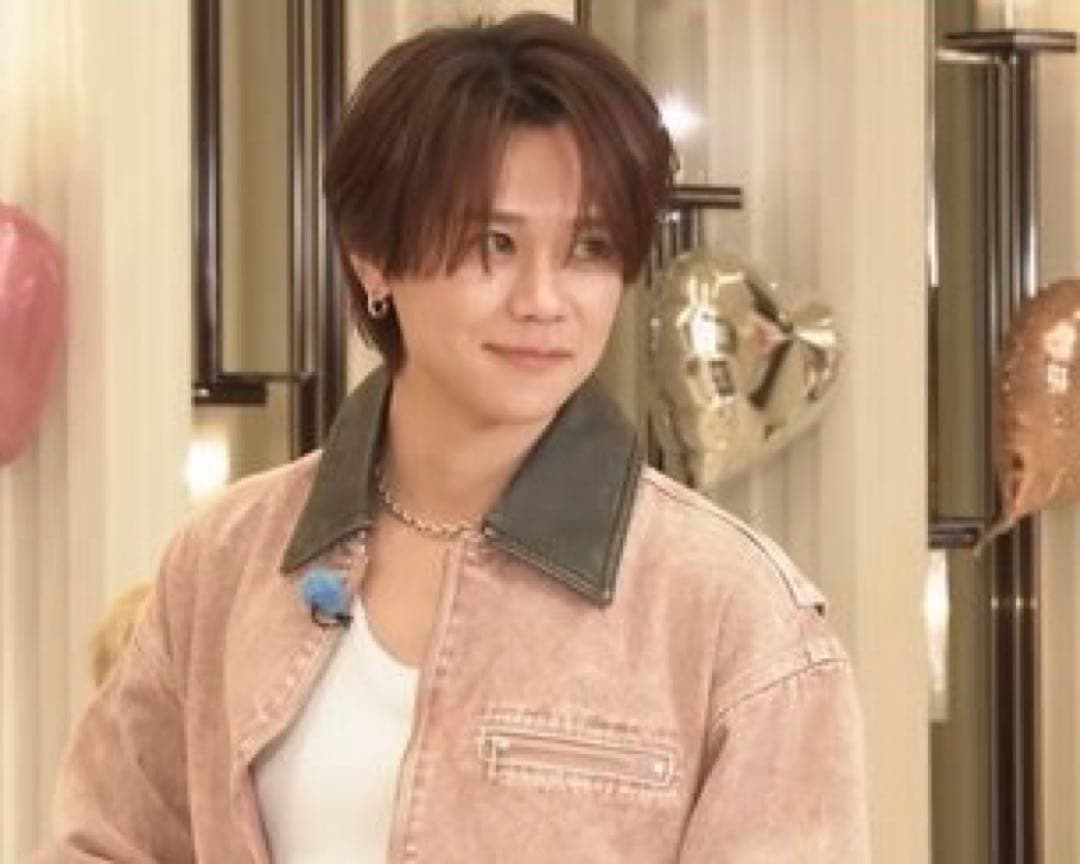 み*き様 prankproject デニムジャケット ピンク　襟レザー