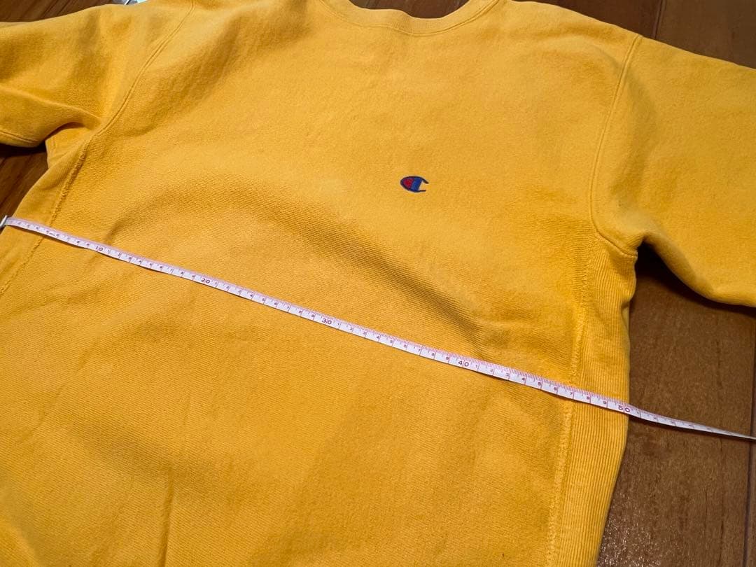 Champion Reverse Weave 90s XL イエロー