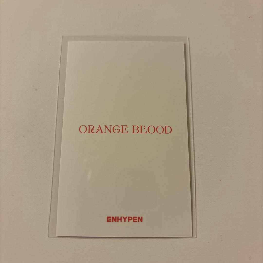 ENHYPEN ORANGE BLOOD 抽選イベントトレカ ジェイ