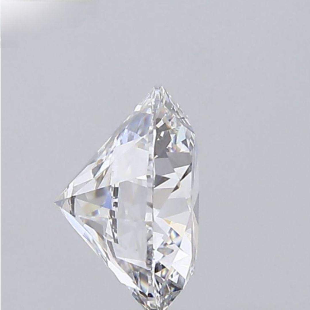 2.00ct F-VS1ラウンドカットラボグロウンダイヤモンド片耳用ネジ式ピアス