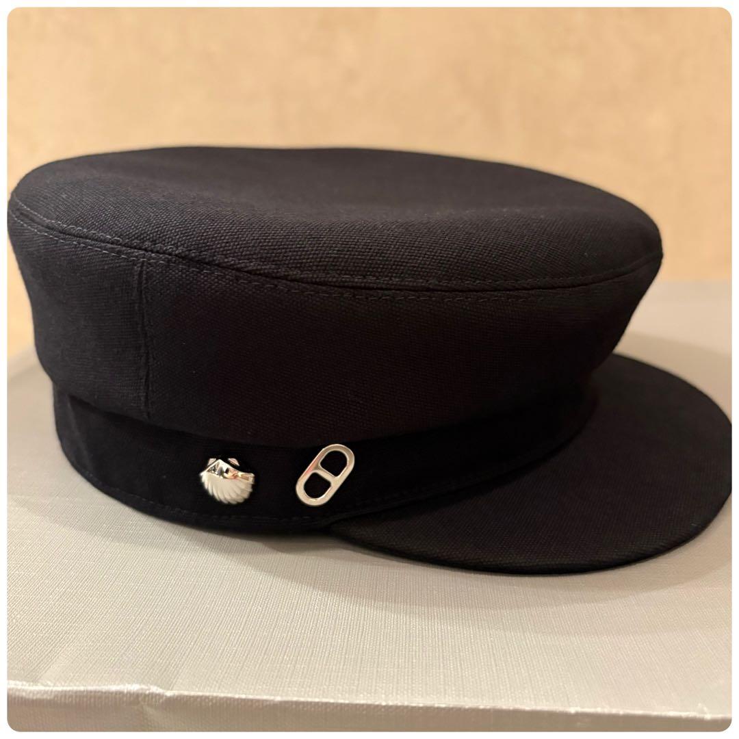 エルメス キャスケット2024SS人気《 ジュリエッタ・シーシェル 》57黒美品