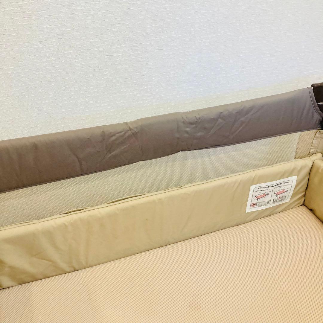 アップリカ　ココネルエアー　ココアブラウン　aprica ベビーベッド