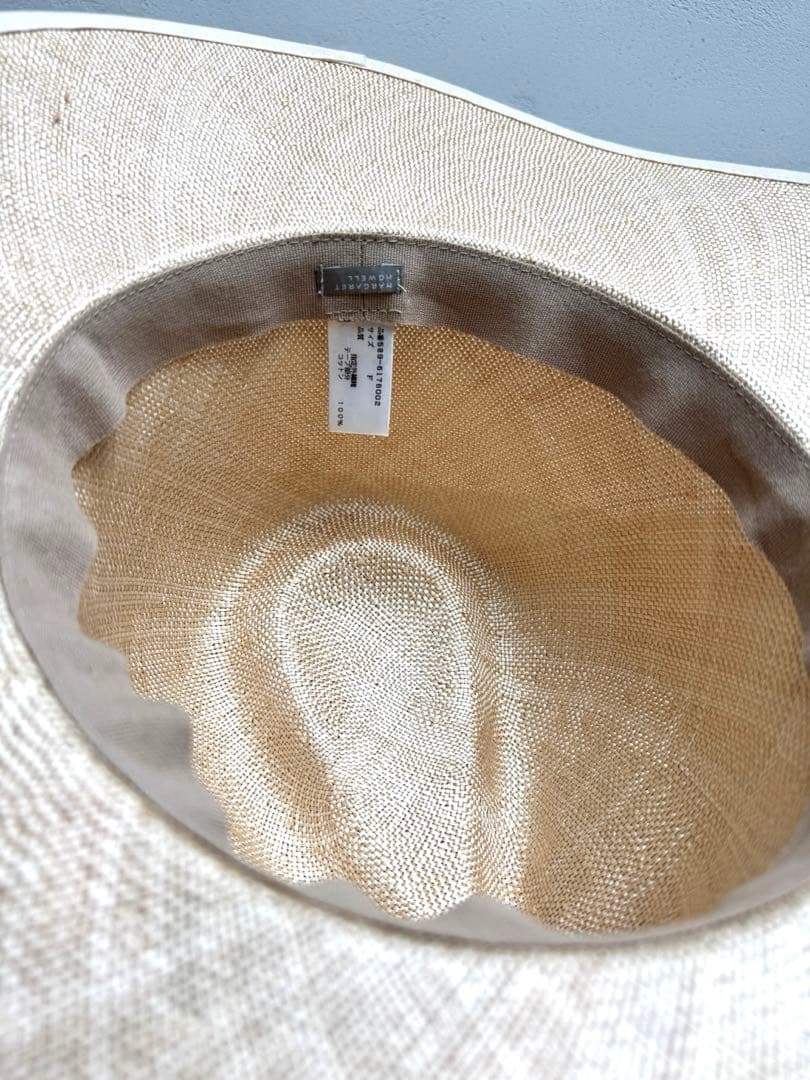 【未使用】MARGARET HOWELLマーガレットハウエル麦わらストローハット