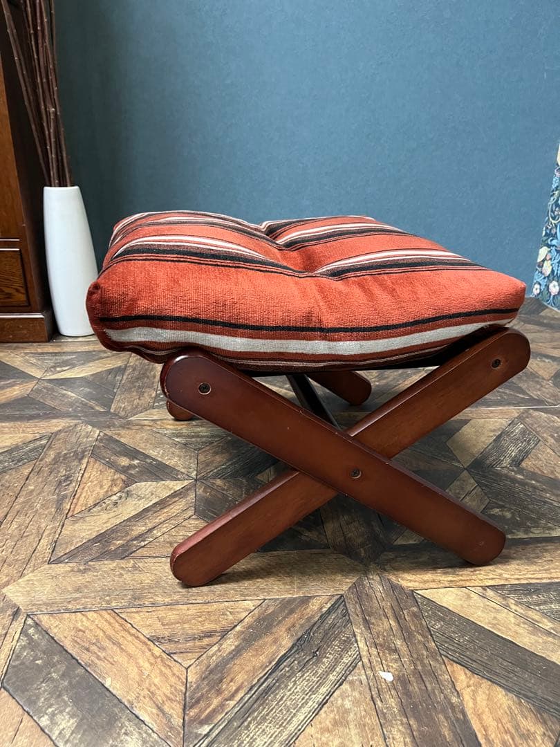 ＴＡＪＩ＊オットマン スツール 椅子 インテリア アンティーク 昭和レトロ