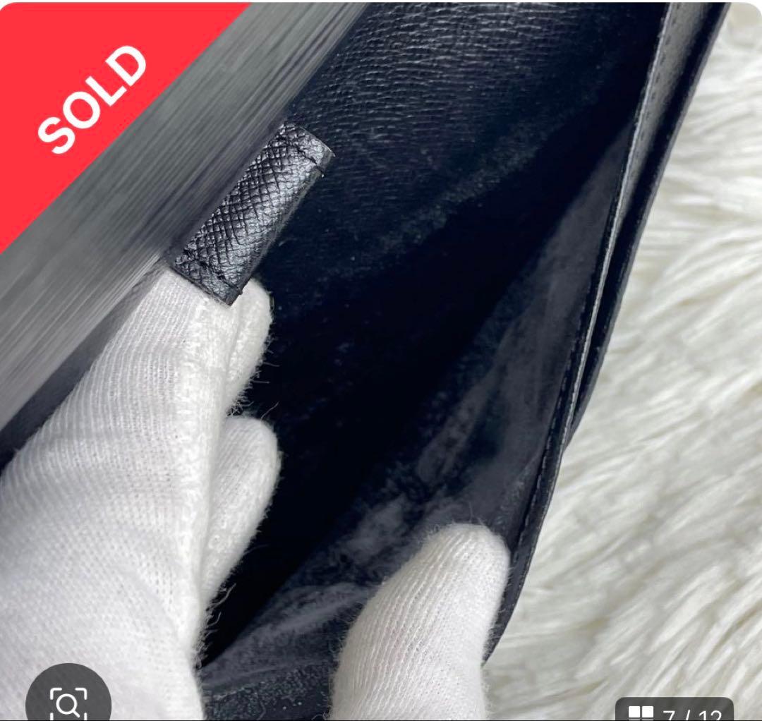 Louis Vuitton ブラック 長財布 エピレザー