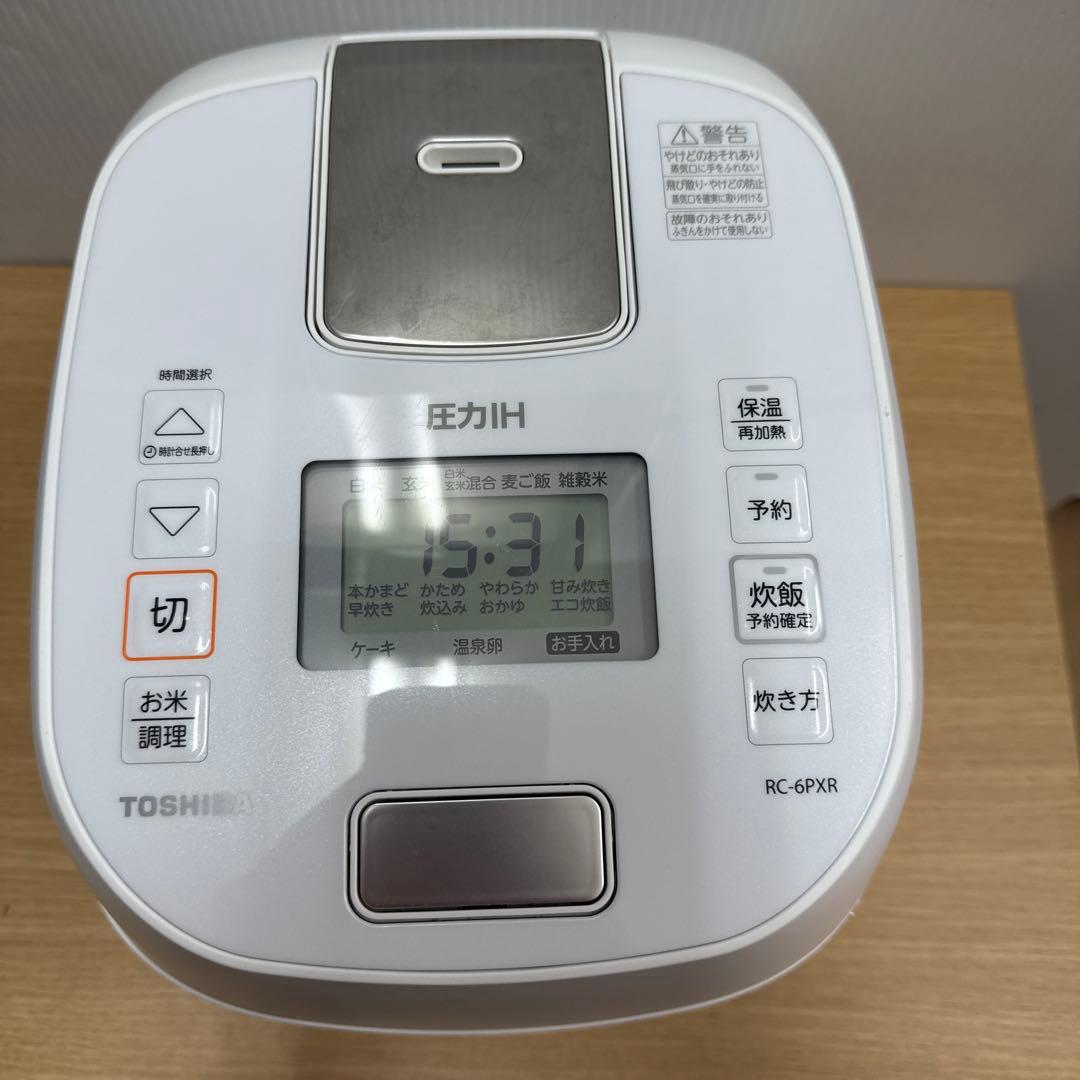 東芝 圧力IHジャー炊飯器RC-6PXR 2023年製