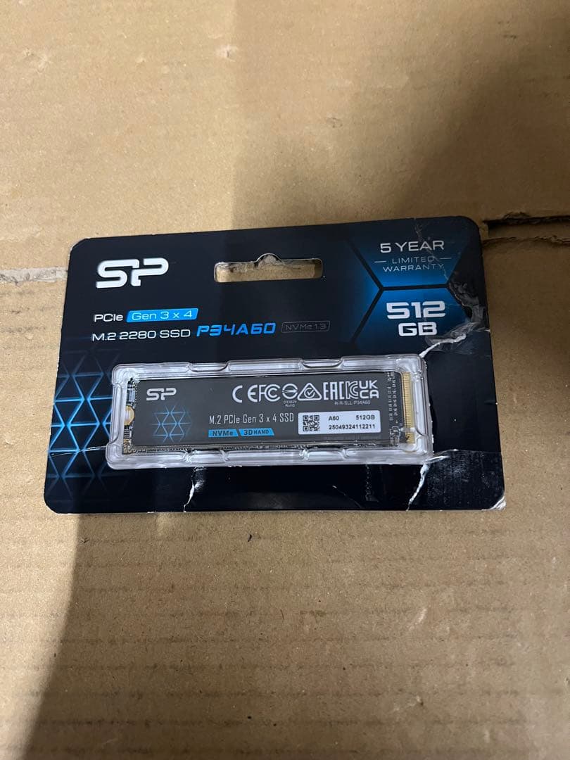 シリコンパワー SSD 512GB 3D NAND M.2 2280