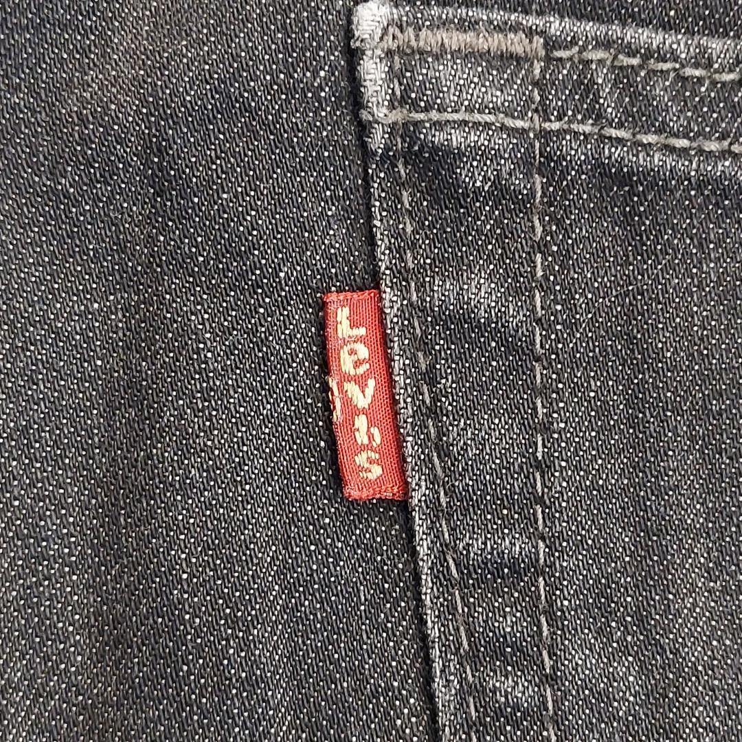 リーバイス569 Levis W34 ブラックデニム 黒 古着 18676