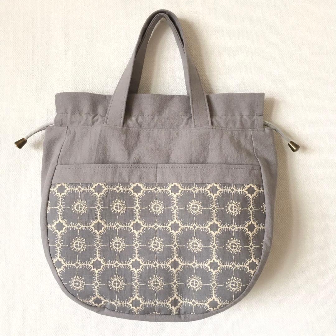 ミナペルホネン ハンドメイド トートバッグanemone アネモネ 巾着バッグ
