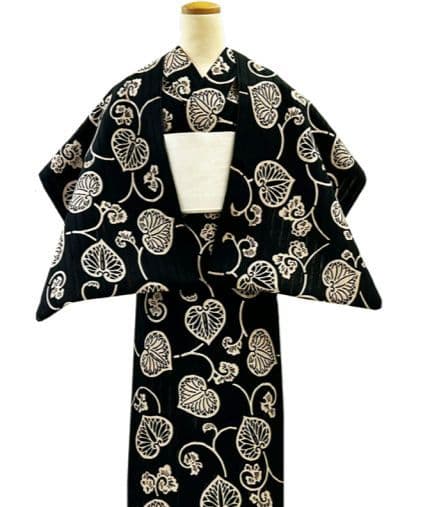 最終お値下げしています。日本橋竺仙 かげろう黒地新品仕立て済(