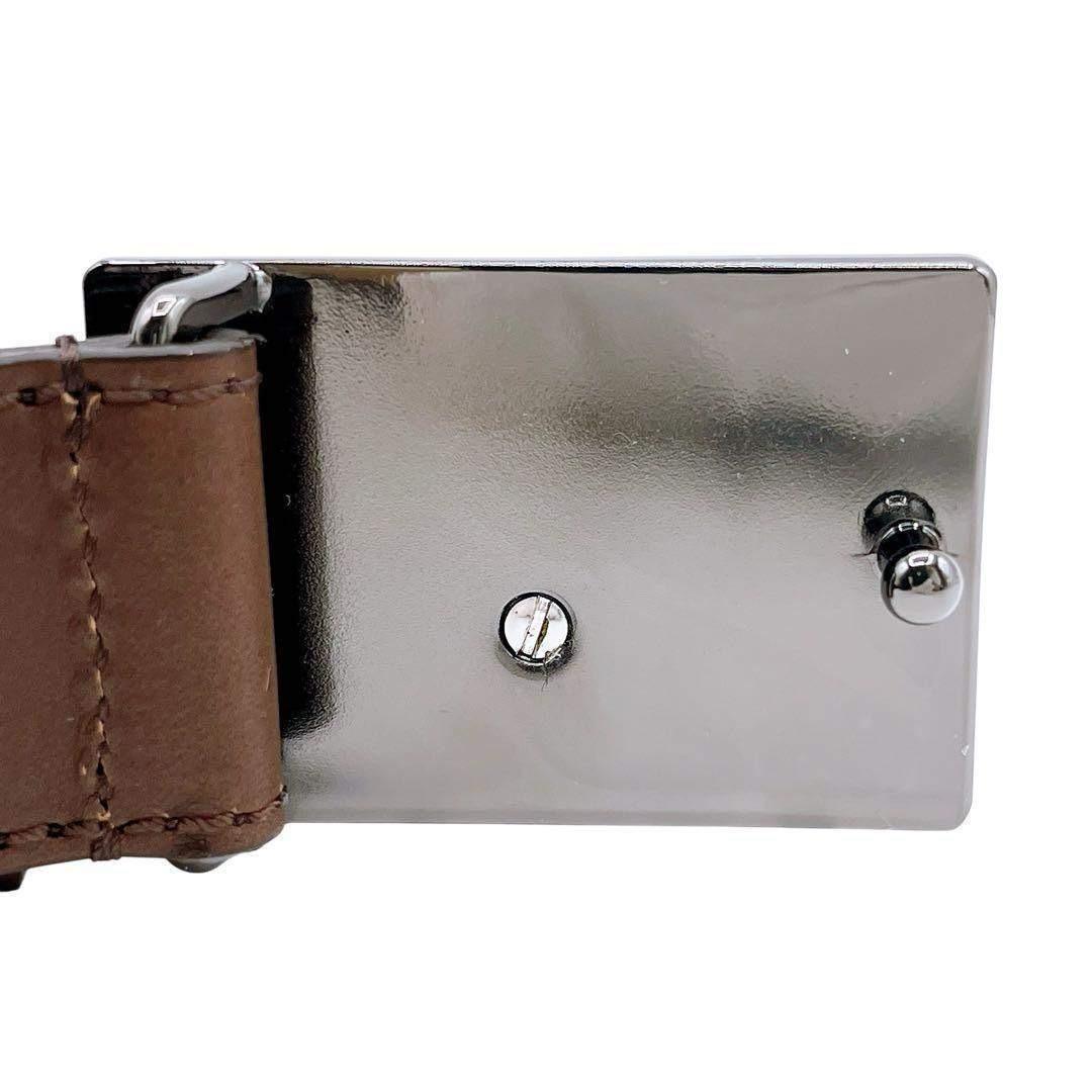 美品 ヴィヴィアンウエストウッド ベルト レザー 茶 ブラウン 銀 ユニセックス