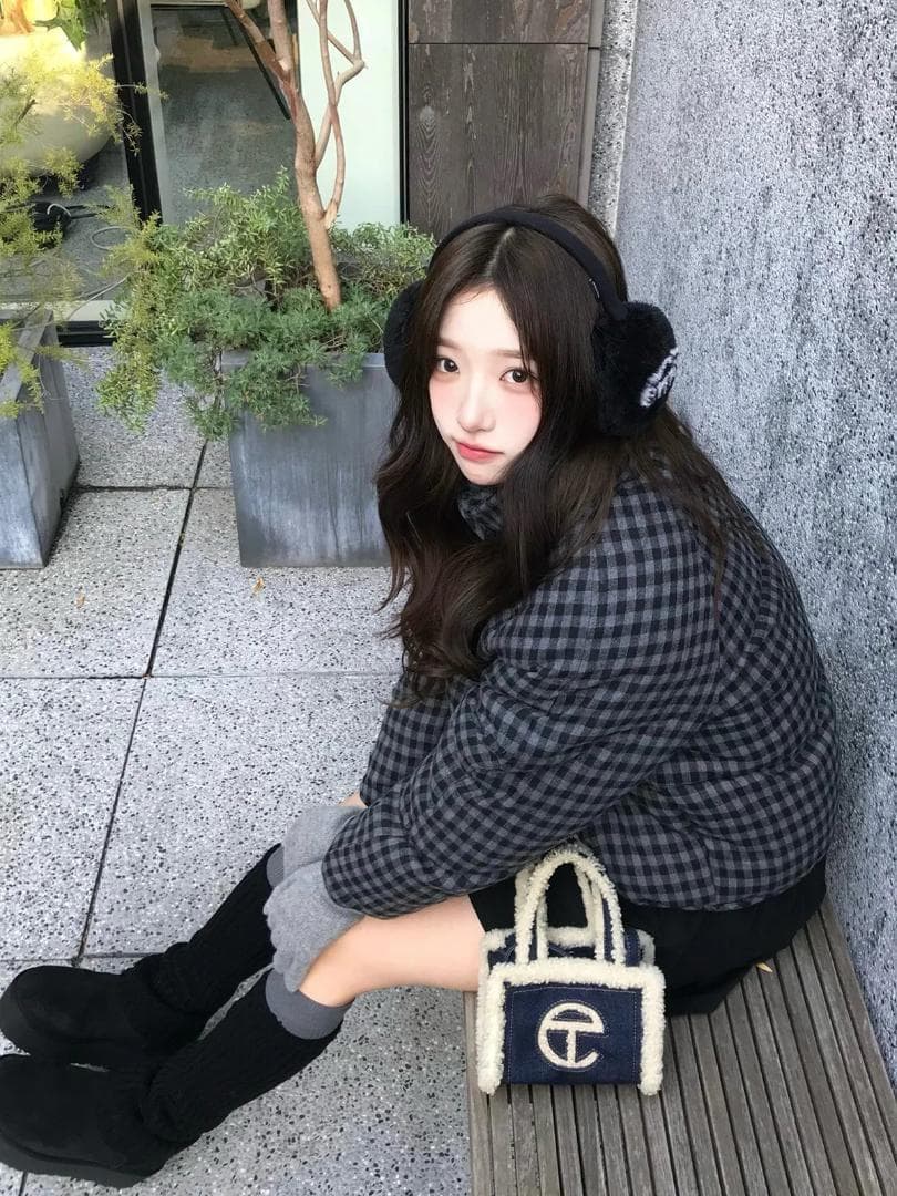 さつきさん専用 チェックパデッドボリュームブルゾン