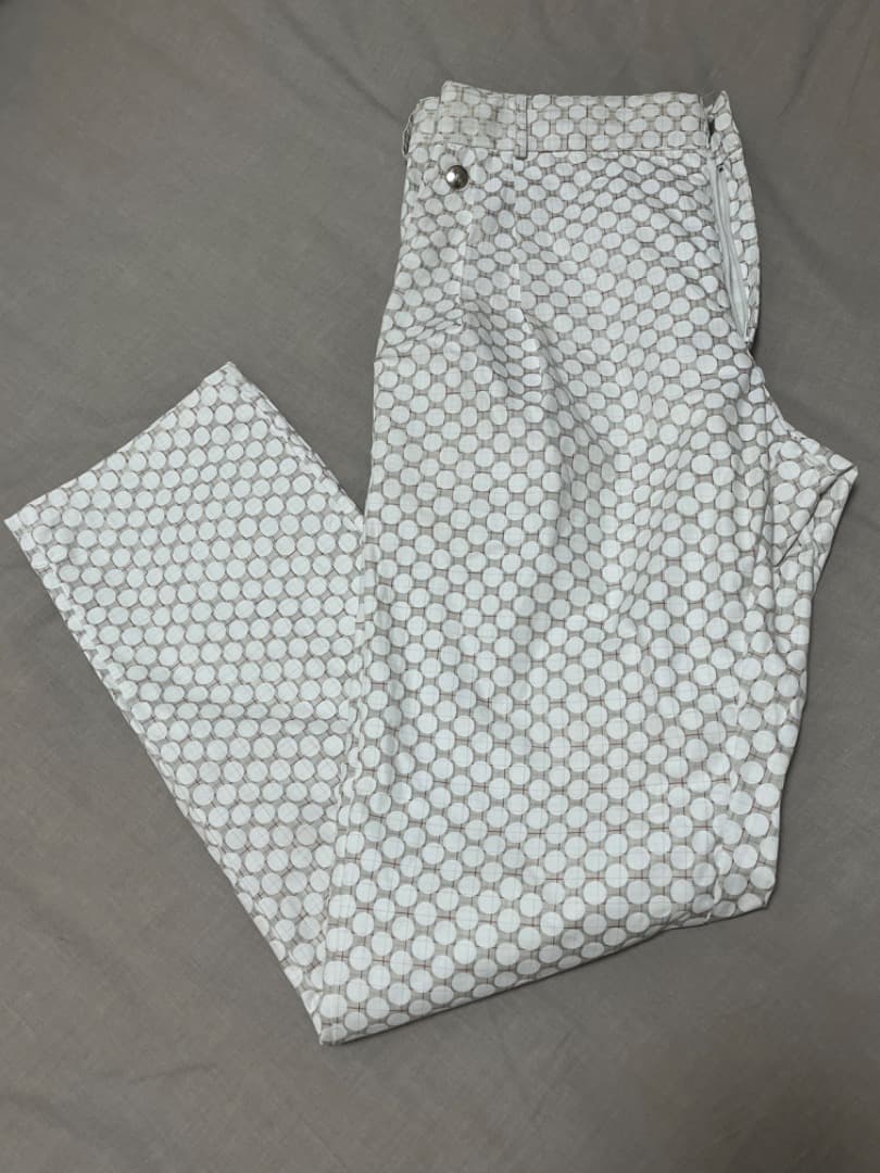 BLESS ホワイト ドットパンツ