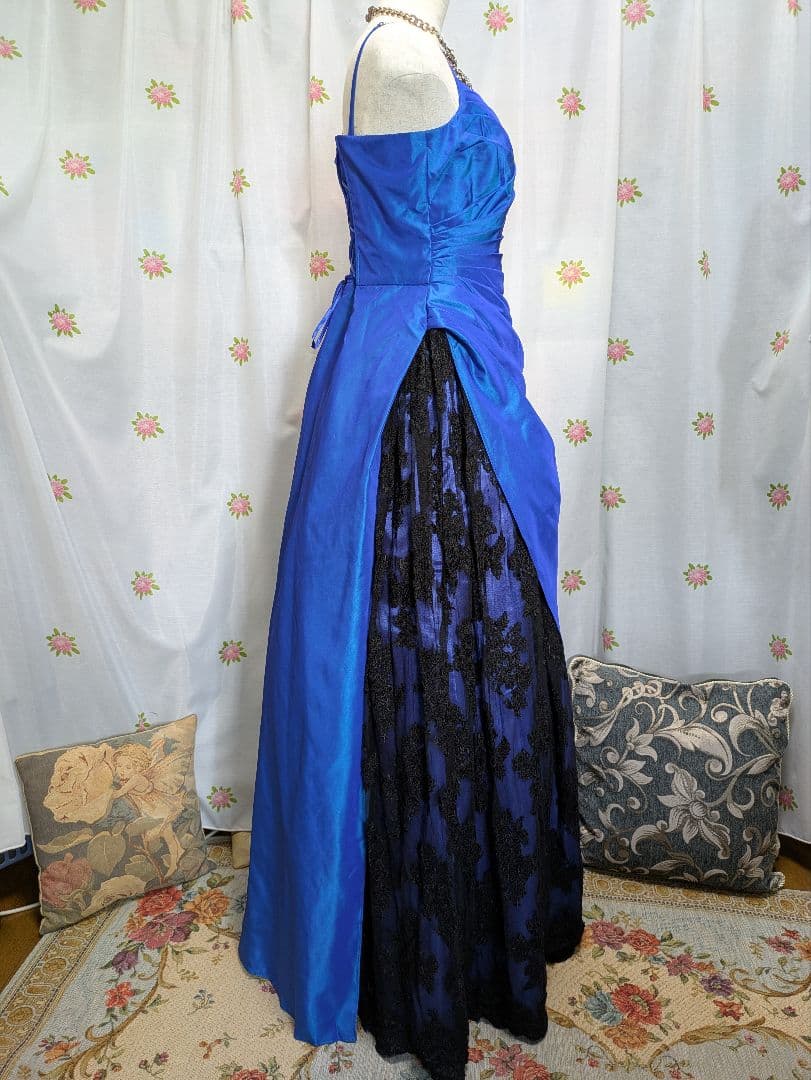 Preferences　Partys✨ブルー＆黒　レース✨ロングドレス