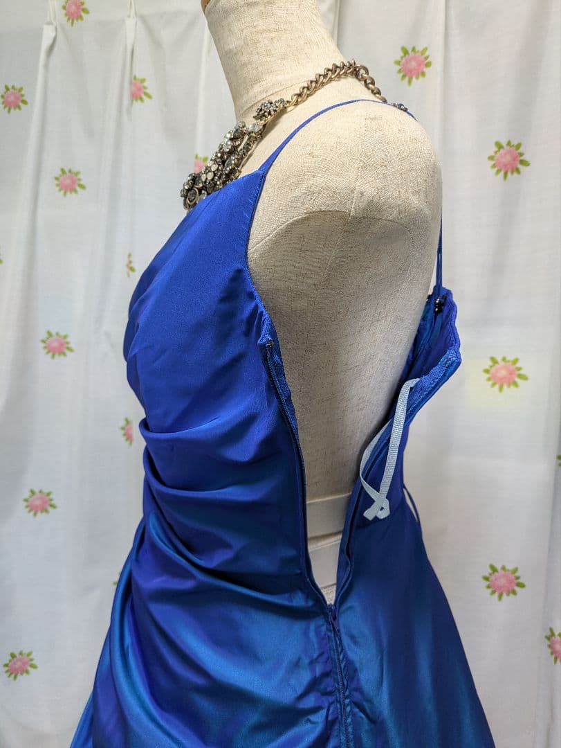 Preferences　Partys✨ブルー＆黒　レース✨ロングドレス