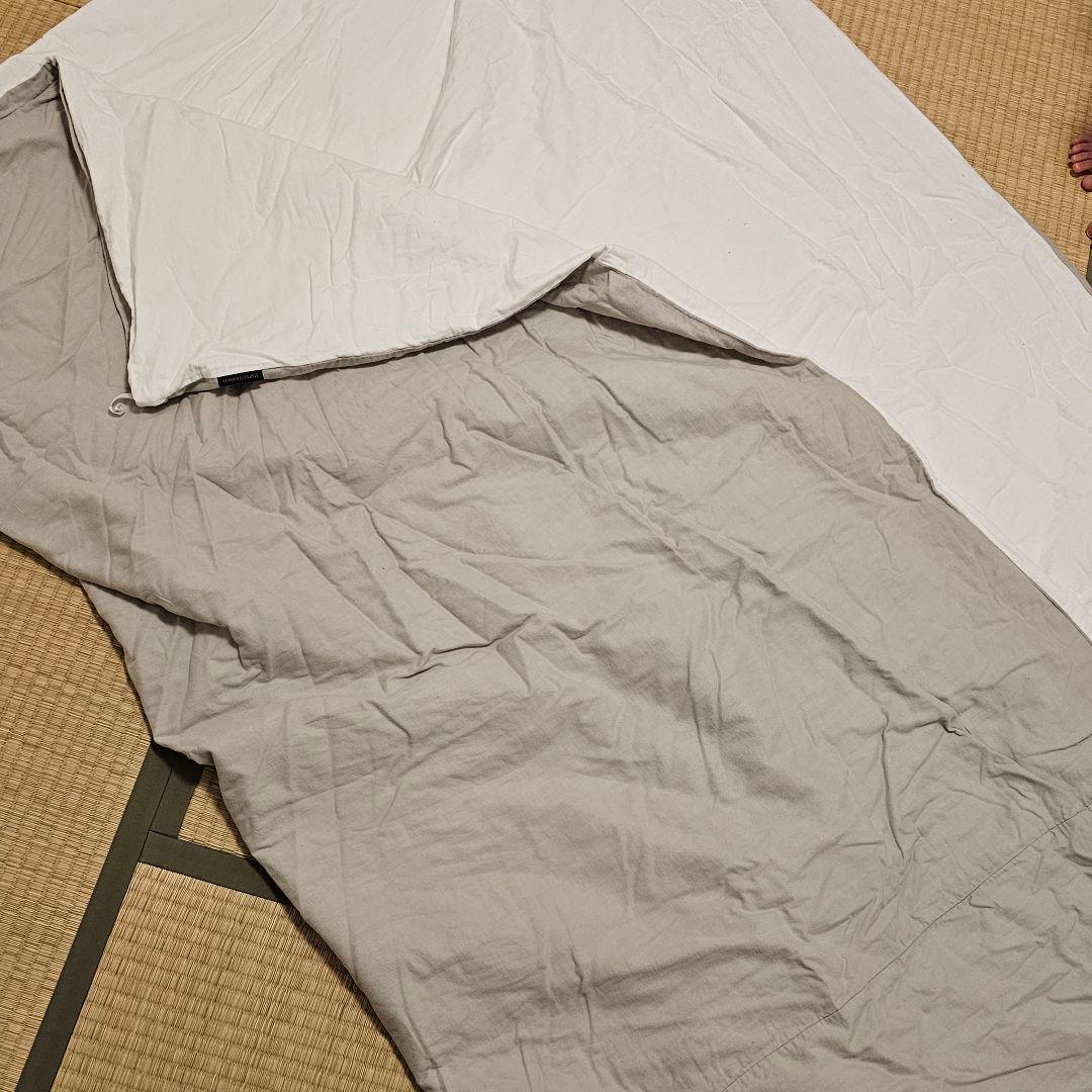 ★2枚セット★無添加 3重ガーゼ掛け布団カバー 190×210 ムーングレー