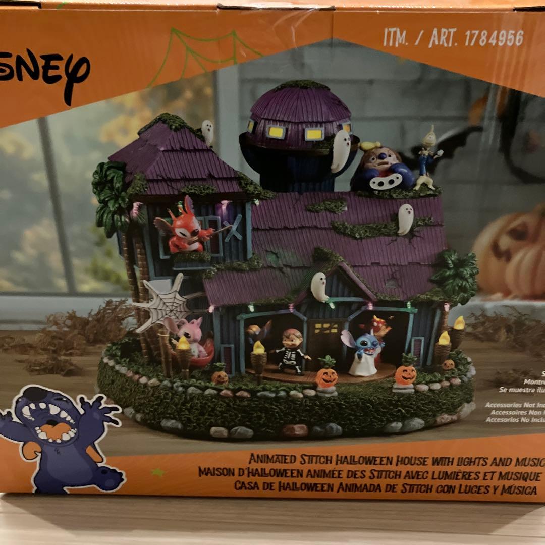 【新品未開封】スティッチ ハロウィンハウス　イルミネーション＆音楽付きタイマー