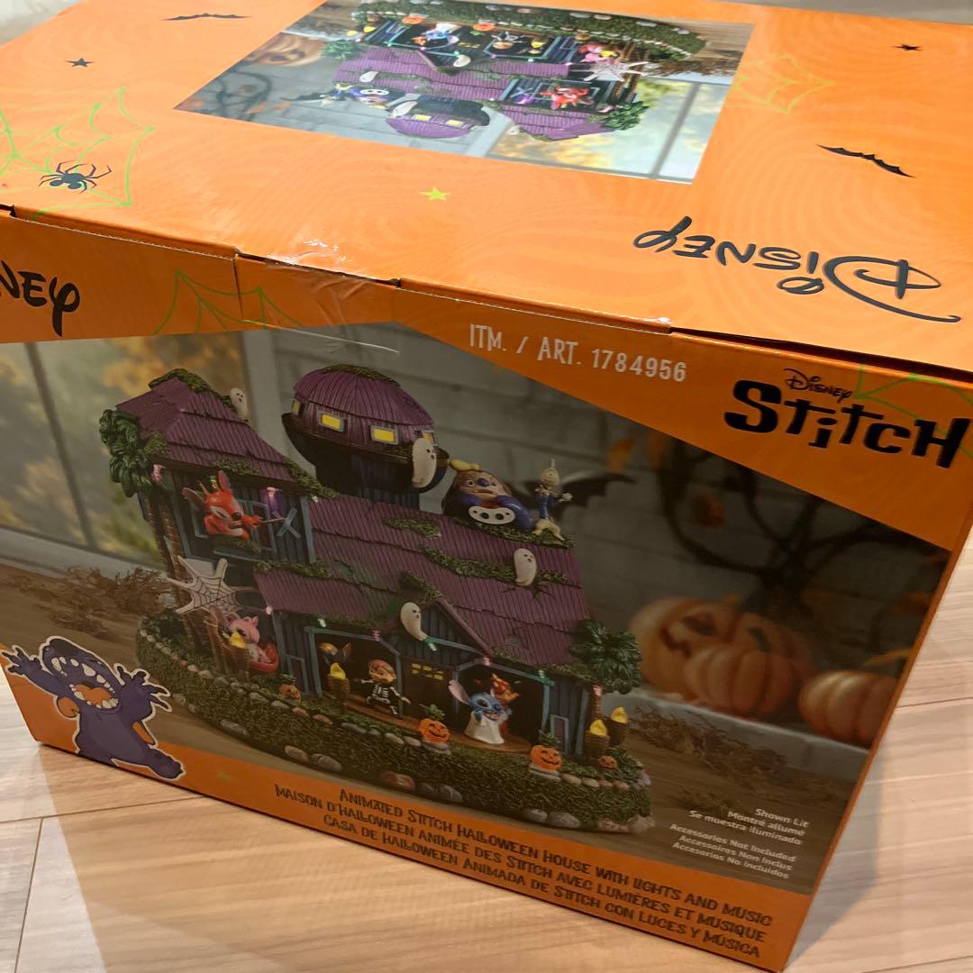 【新品未開封】スティッチ ハロウィンハウス　イルミネーション＆音楽付きタイマー
