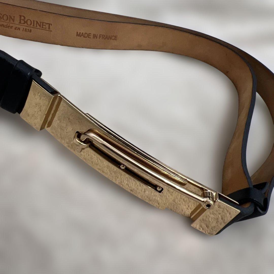 Deuxieme Classe レザーピンバックルベルト/ 牛革