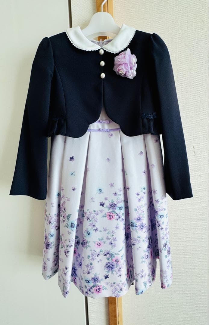 いーちゃん CHOPINジャケット付き花柄ドレス 2点セット120