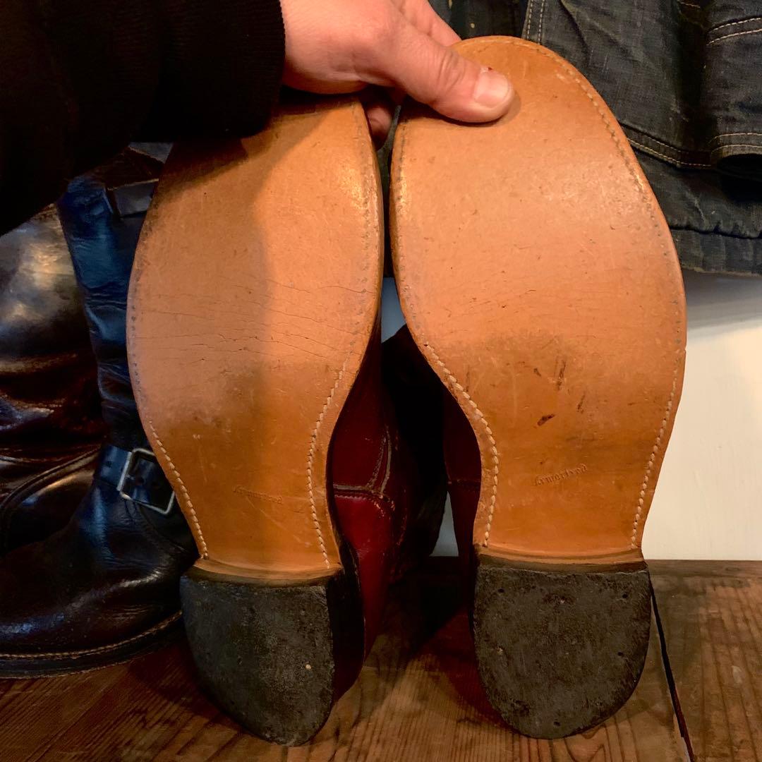 1950's ヴィンテージ オリジナル ショートエンジニアブーツ レザーソール
