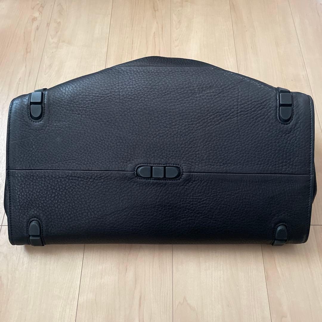 TOMOE ブラック　レザー ボストンバッグ