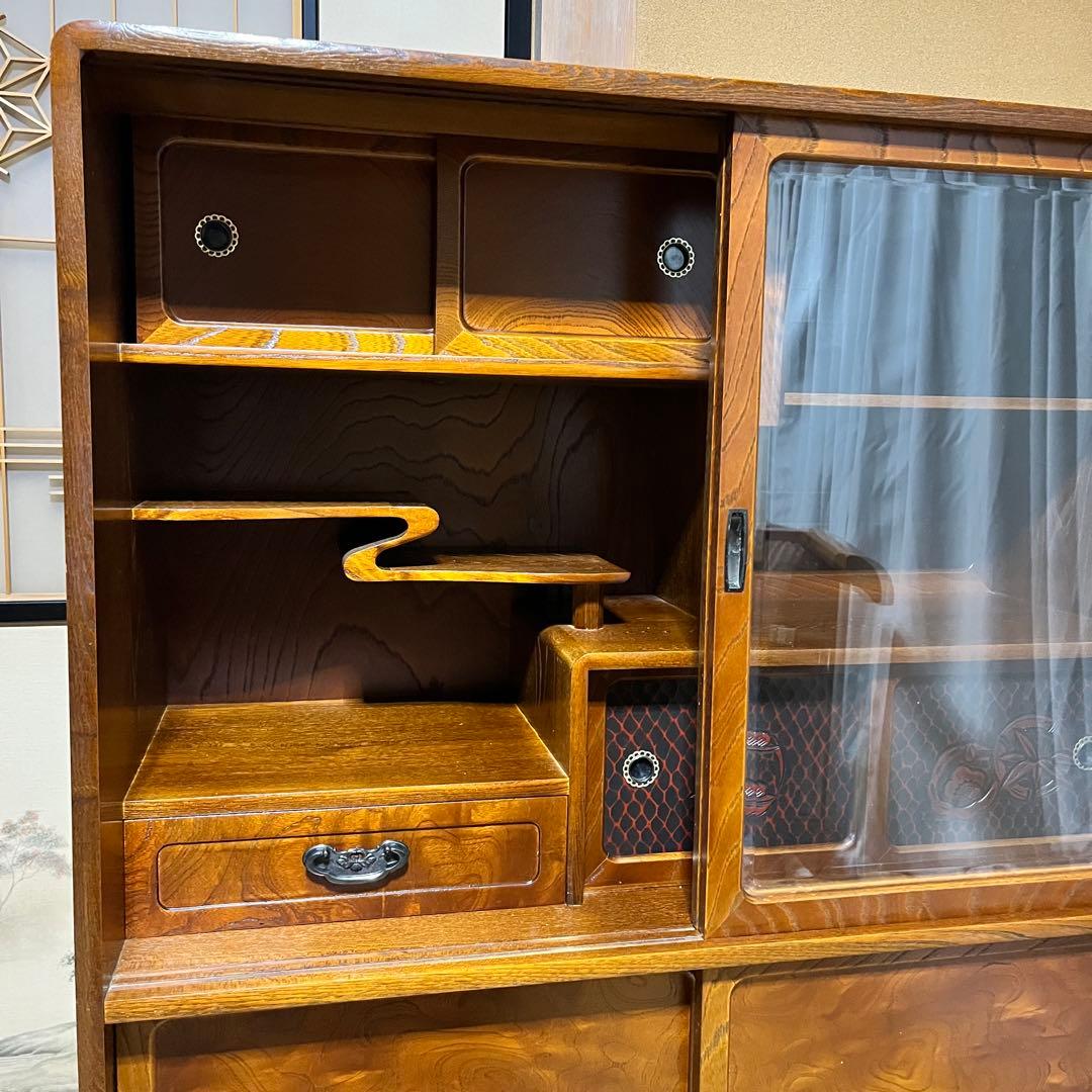 水屋箪笥 和箪笥 茶箪笥戸棚 昭和レトロ