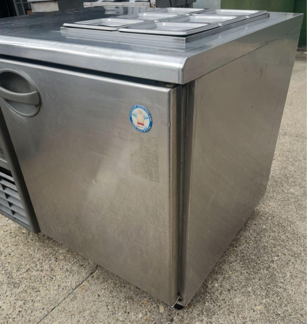 フクシマ 1ドア テーブル形 冷蔵庫 コールドテーブルYRW-090RM2 改