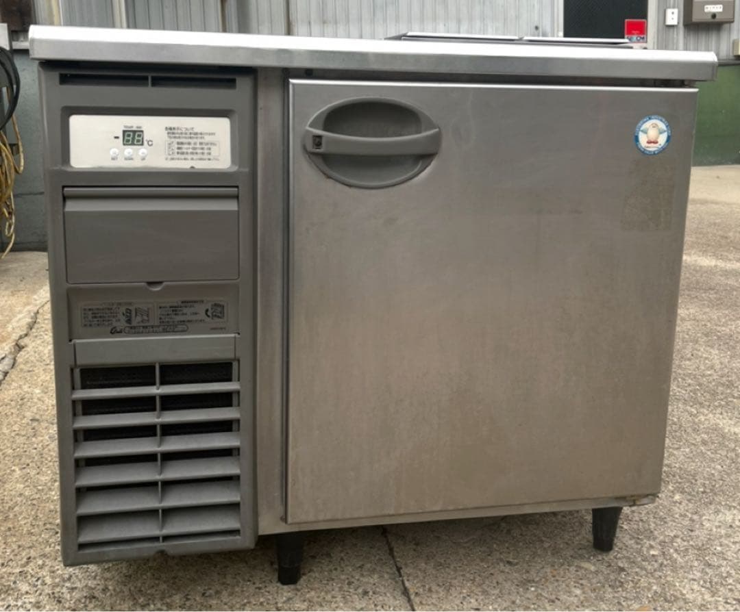 フクシマ 1ドア テーブル形 冷蔵庫 コールドテーブルYRW-090RM2 改