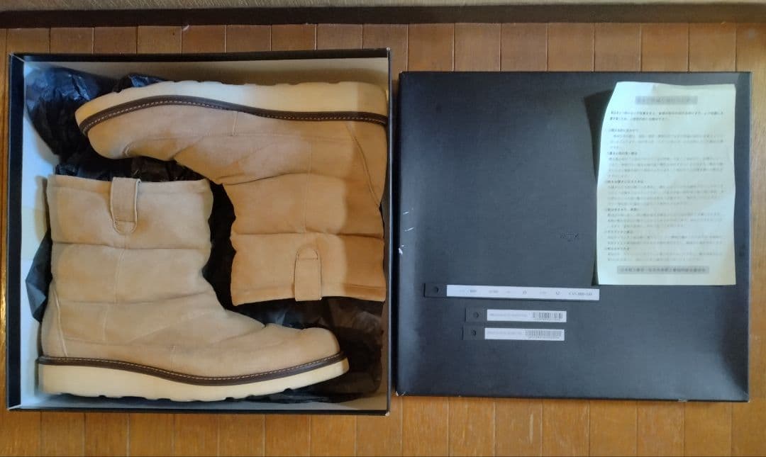 【美品】wjk cow hot-air ペコスブーツ ベージュ 8801