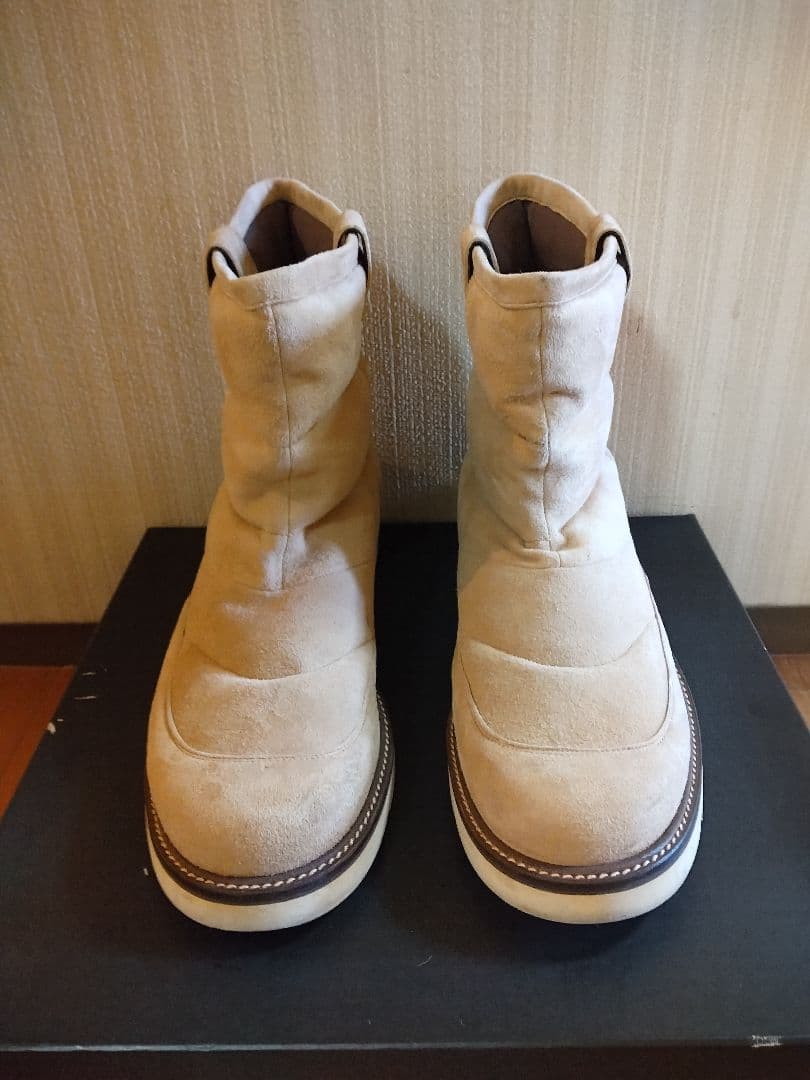 【美品】wjk cow hot-air ペコスブーツ ベージュ 8801