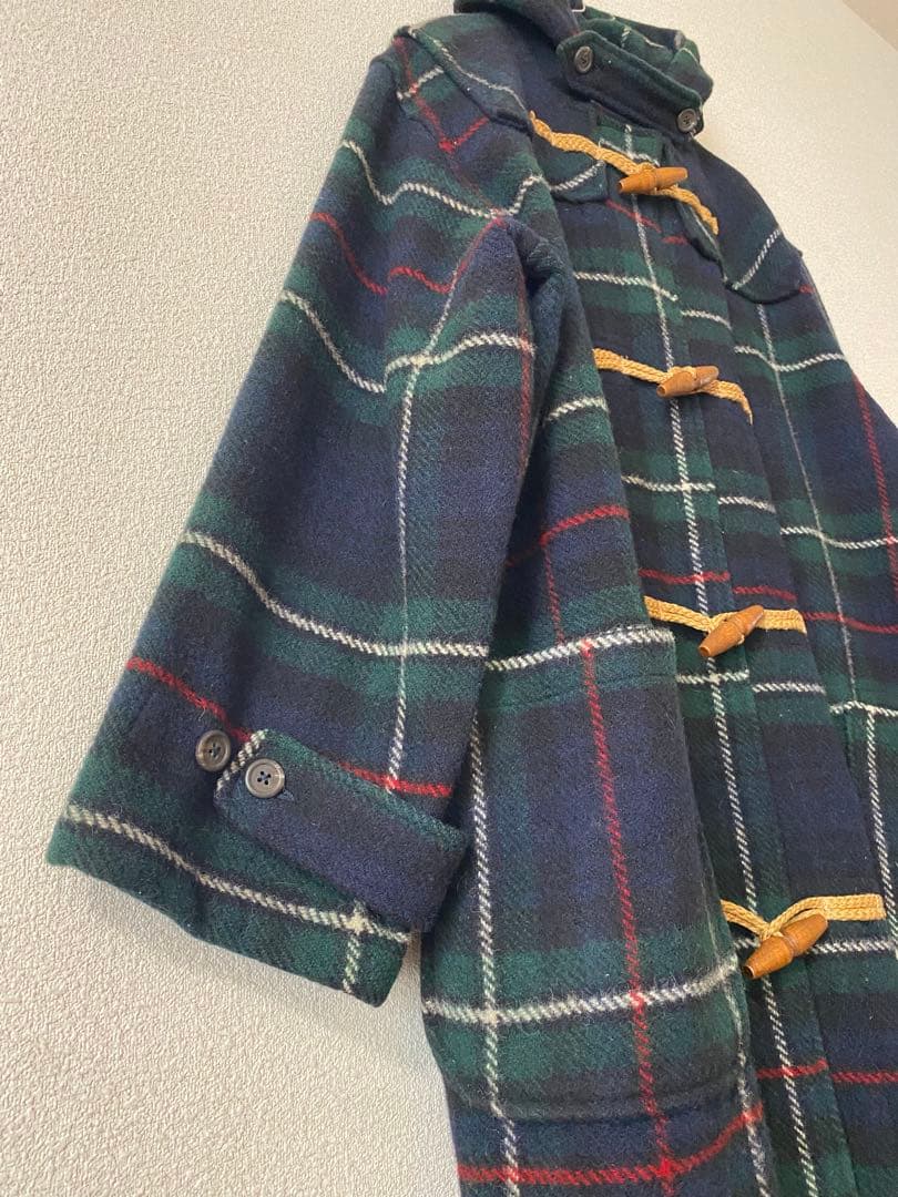 ラルフローレン メンズ ダッフルコート チェック M ヴィンテージ ロング