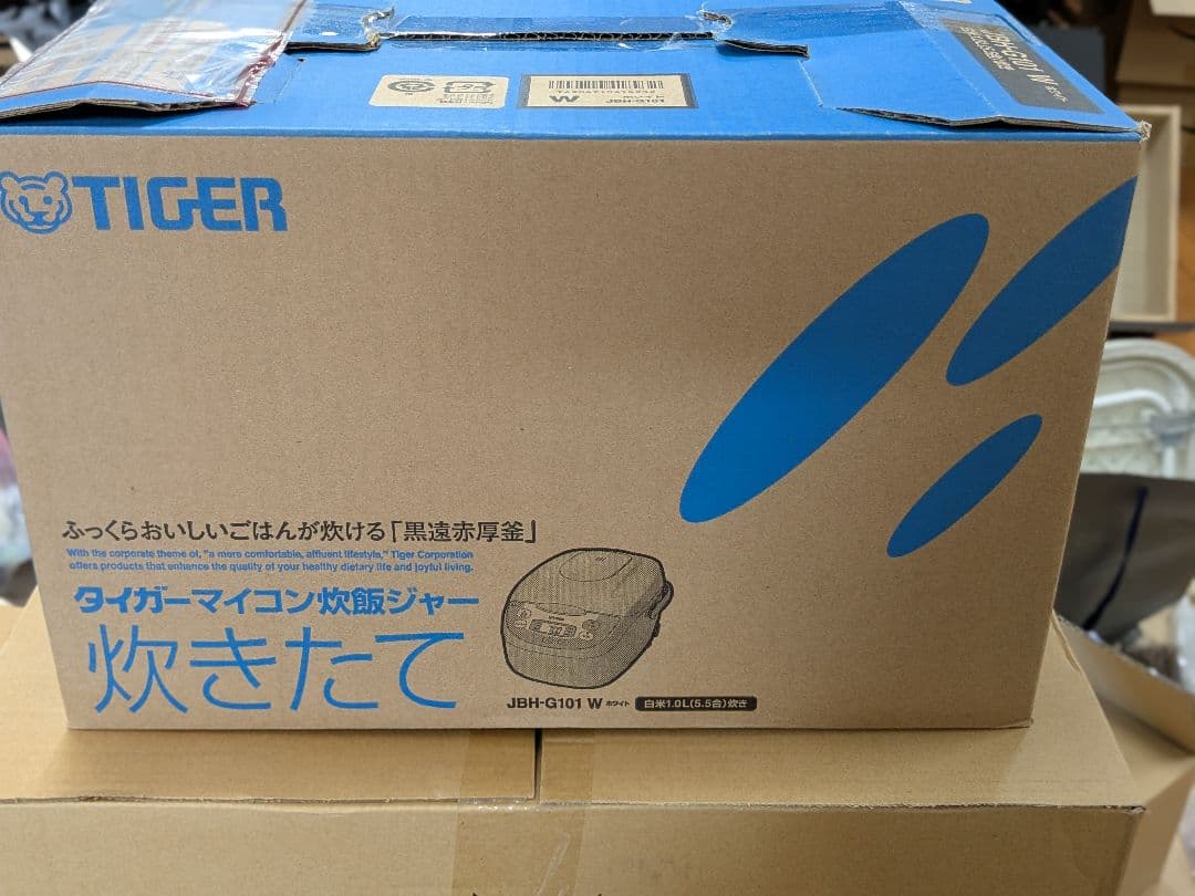 【新品】タイガー マイコン炊飯ジャー JBH-G101 W リコール対象外