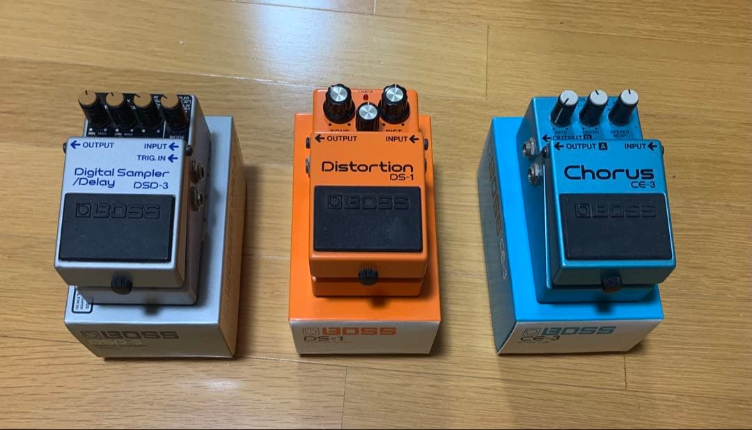 BOSS エフェクター3点セット ディストーション、コーラス、ディレイ