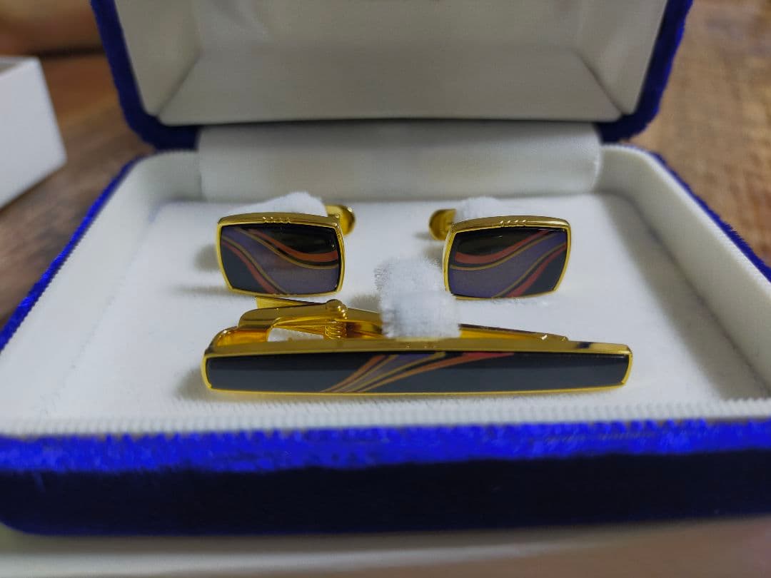 パイロット　漆　蒔絵　 カフスボタンとネクタイピンセット