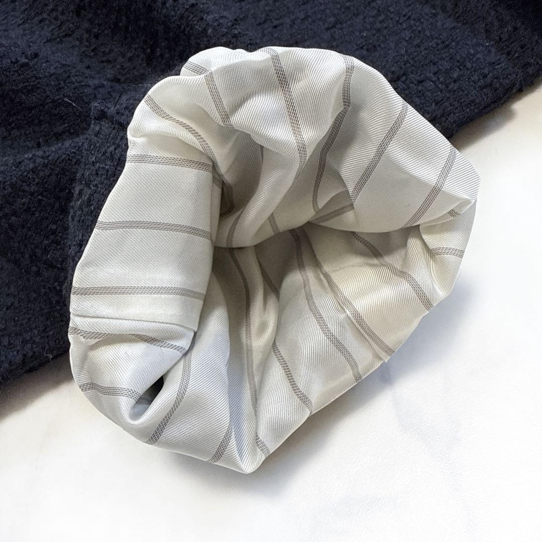 25年 NOBLE ノーブル ツイード ドラペルジャケット ネイビー 金ボタン