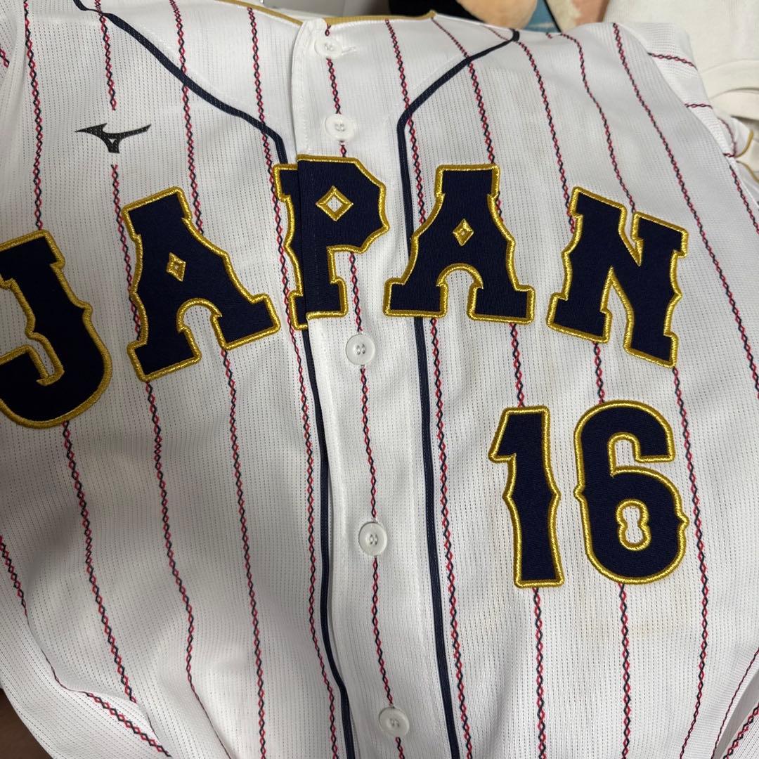 WBC日本代表 大谷翔平選手 刺繍デザイン 公式ユニフォーム　サイズL