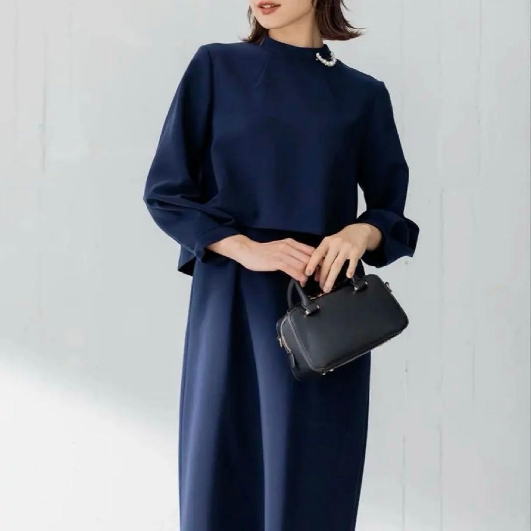 組曲　セレモニー　ワンピース　ネイビー 卒業式　卒園式　入園式