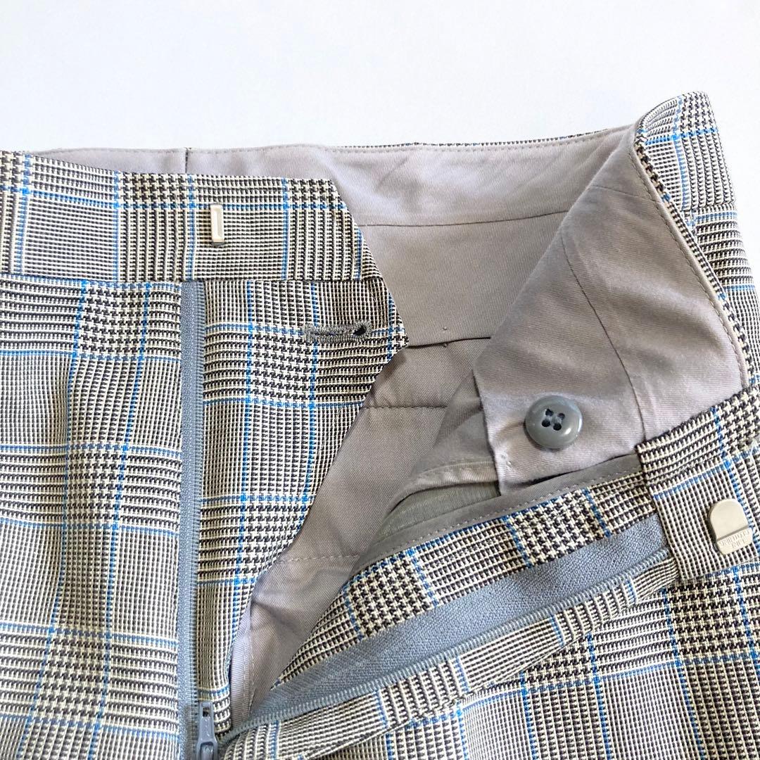 Melbo メルボ 特注 グレンチェック 3ピーススーツ パンツダブル仕立て