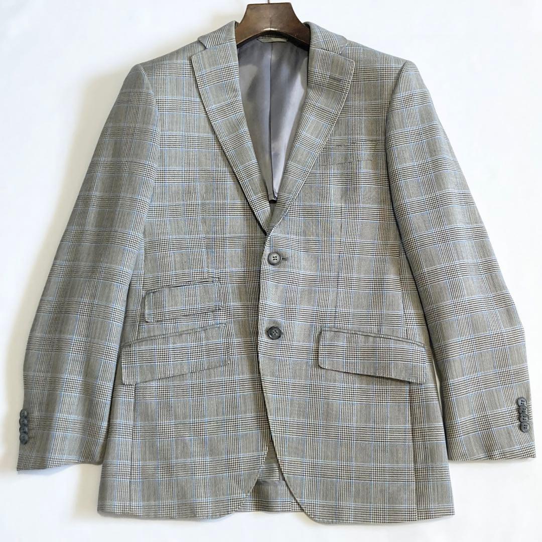 Melbo メルボ 特注 グレンチェック 3ピーススーツ パンツダブル仕立て